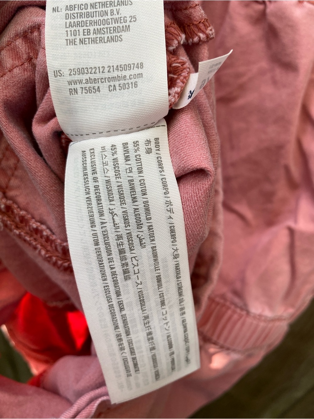 Abercrombie‎ Kids Washed Rose Utility Romper Girls 9/10 Button Front - Picture 6 of 6